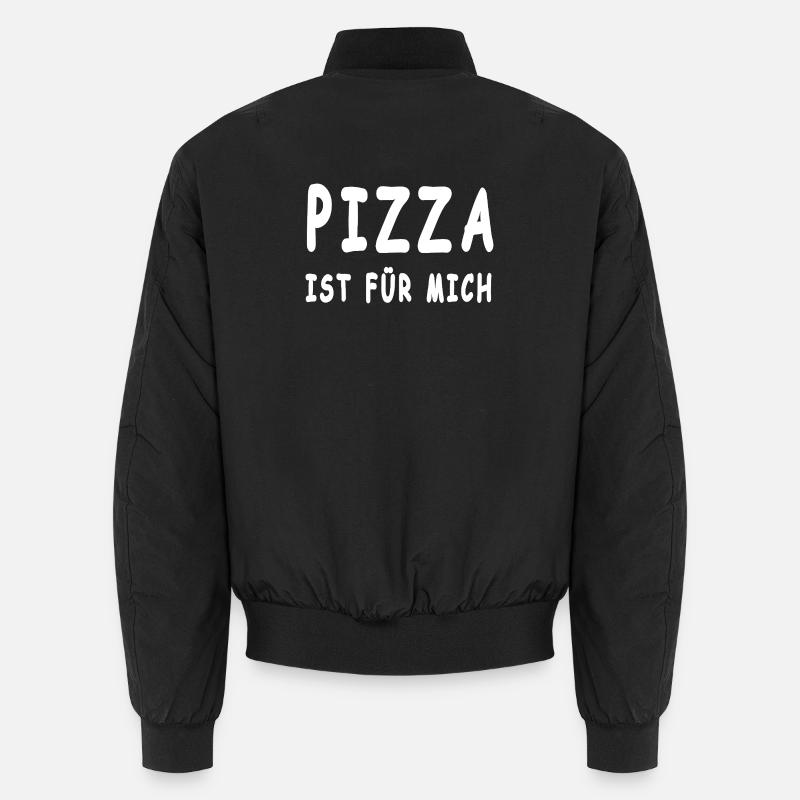 Pizza - Unisex Bomberjacke - Schwarz