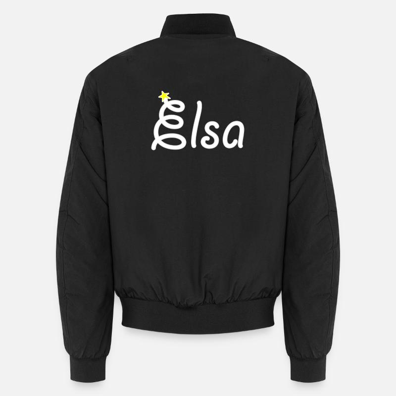 Elsa - Bomber unisexe - noir