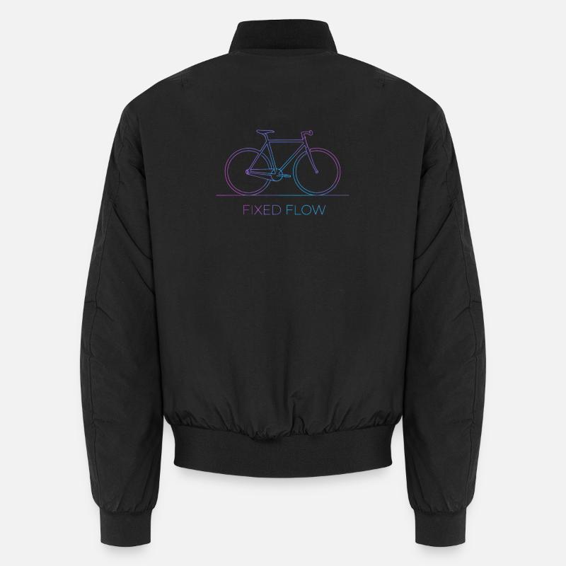 Fahrrad mit fester Strömung Unisex Bomberjacke