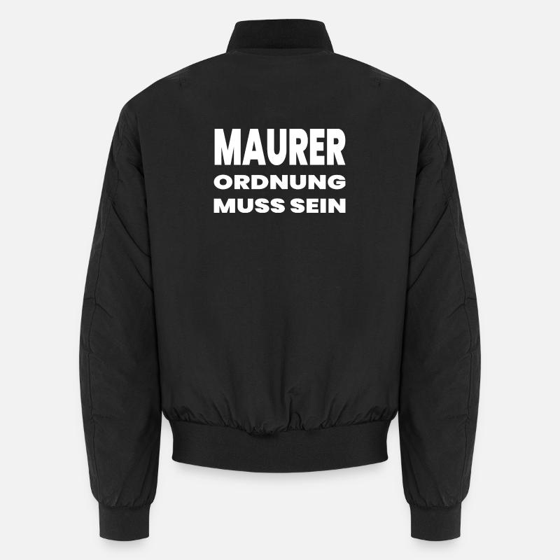 Bricklayer - Unisex Bomber Jacket - black