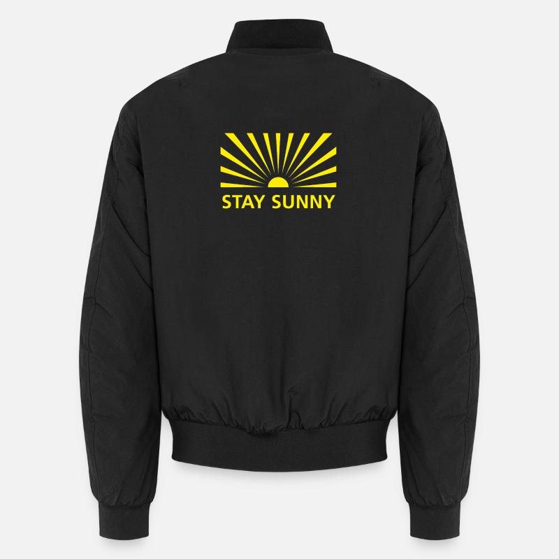 STAY SUNNY - Unisex Bomber Jacket - black