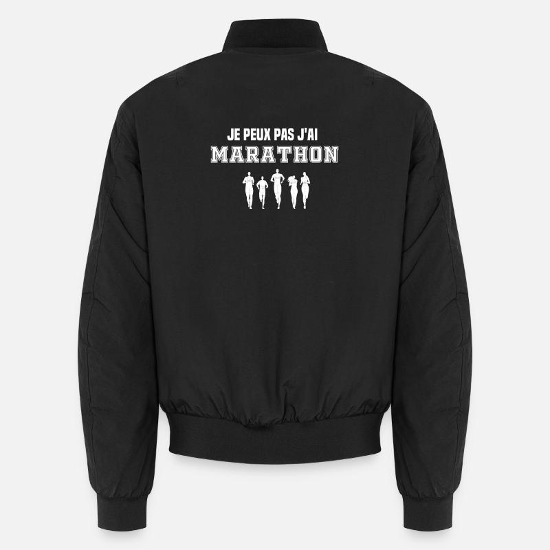 Ich kann nicht, ich Marathon Unisex Bomberjacke