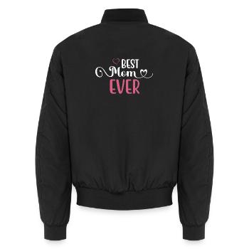 Die beste Mutter aller Zeiten - Unisex Bomberjacke - Schwarz - Hinten - AI Model Male 185 light (185cm)