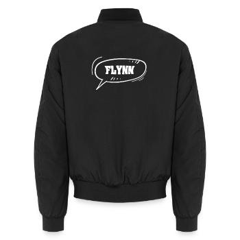 Flynn - Bomber unisexe - noir - Dos - AI Model Male 185 light (185cm)