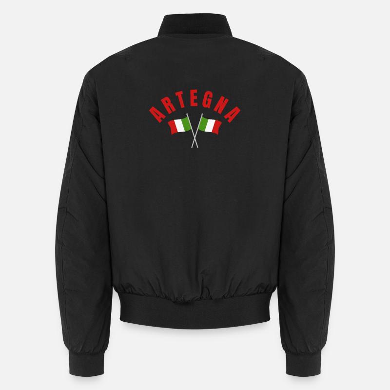 Drapeaux italiens Artegna - Bomber unisexe - noir