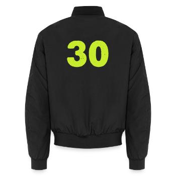 Neon 30 Anniversary Design - Bomber unisexe - noir - Dos - AI Model Male 185 light (185cm)