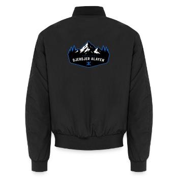 Djerdjer_Alayen_2 - Bomber unisexe - noir - Dos - AI Model Male 185 light (185cm)