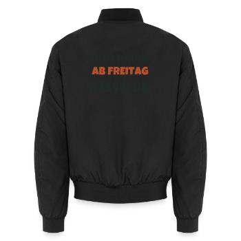 Chef Im Ruhestand Ab Freitag Endgültig Spruch - Unisex Bomberjacke - Schwarz - Hinten - AI Model Male 185 light (185cm)