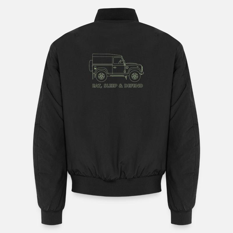 Eat Sleep Defend - Unisex Bomber Jacket - black