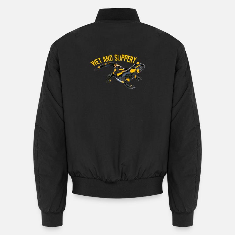 Feuersalamander - Unisex Bomberjacke - Schwarz