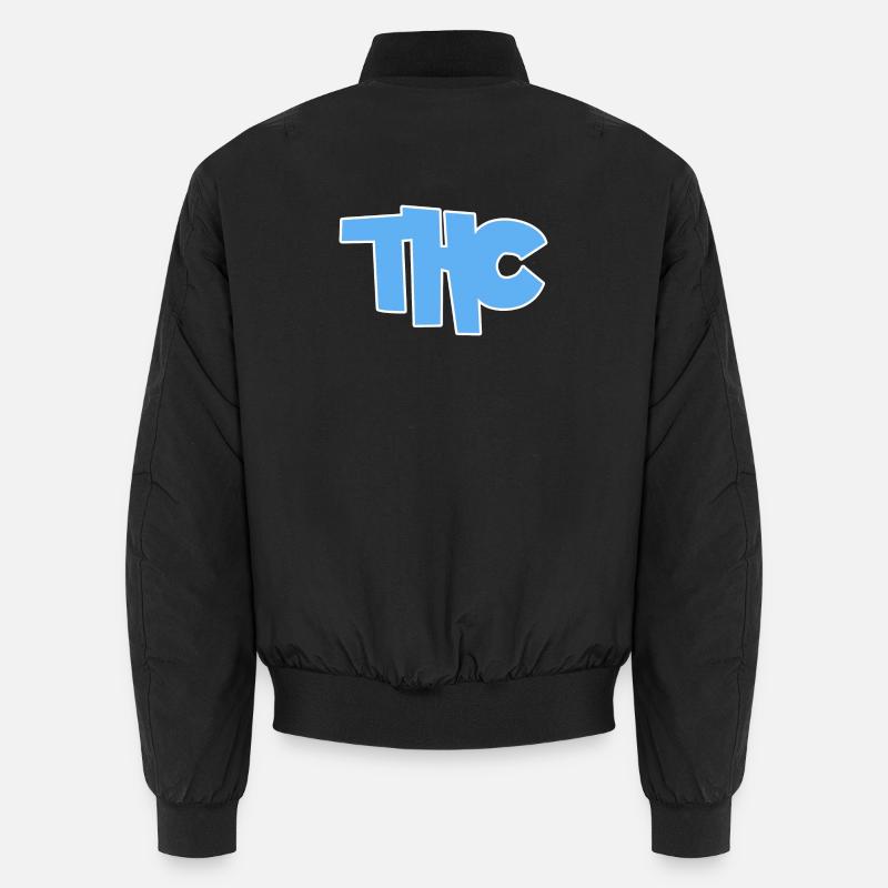 THC - Bomber unisexe - noir