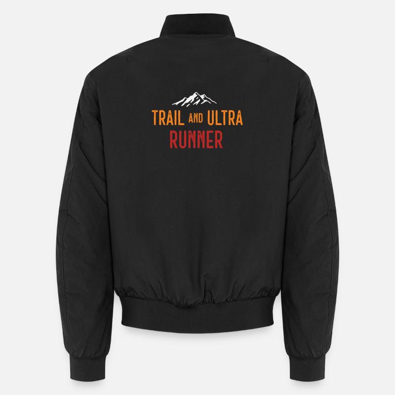 Trail und Ultra Runner - Unisex Bomberjacke - Schwarz