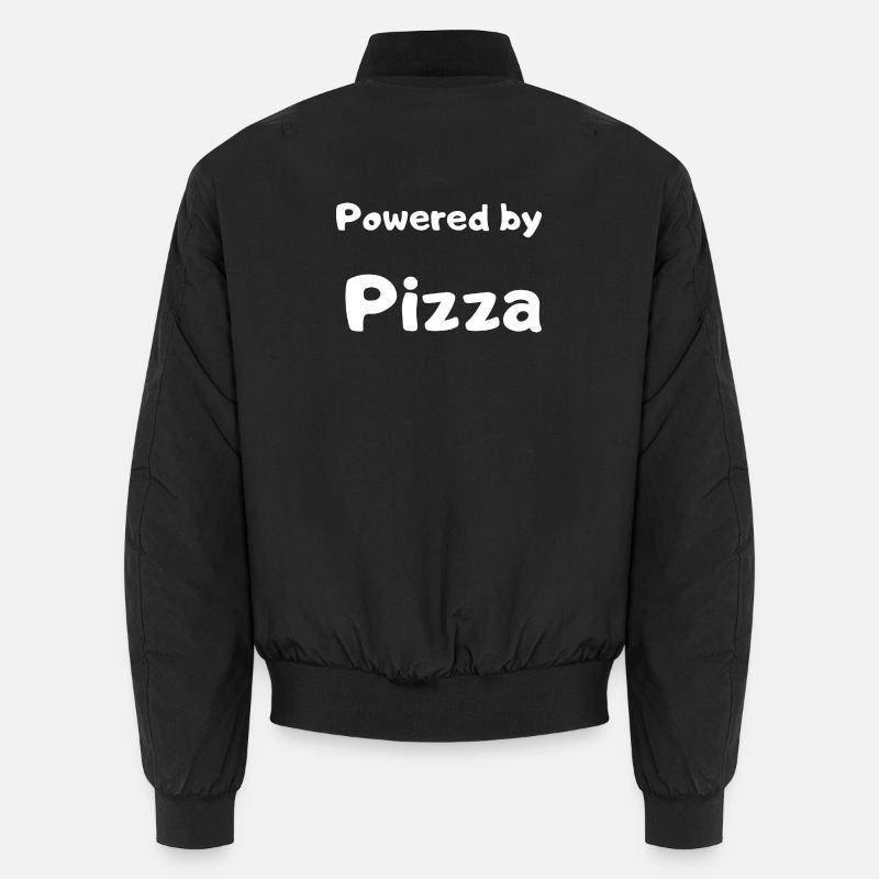 Pizza-Design - Unisex Bomberjacke - Schwarz