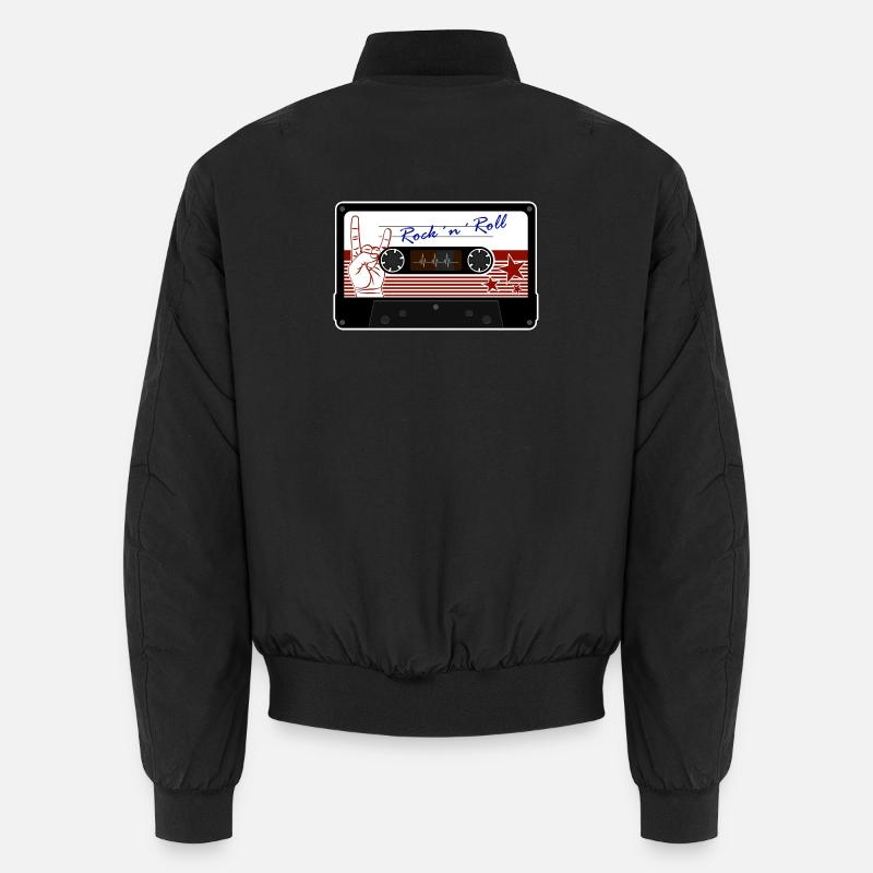 Cassette de rock 'n' roll rétro Bomber unisexe