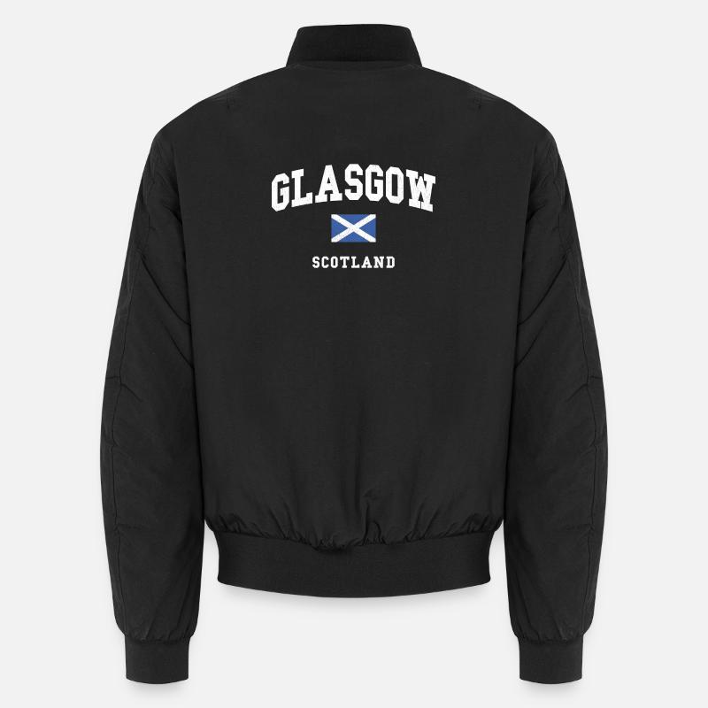 Glasgow Scotland Flag Graphic Unisex Bomberjacke