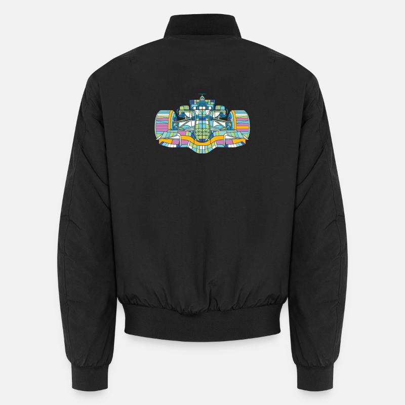 Rennauto Bunt - Unisex Bomberjacke - Schwarz