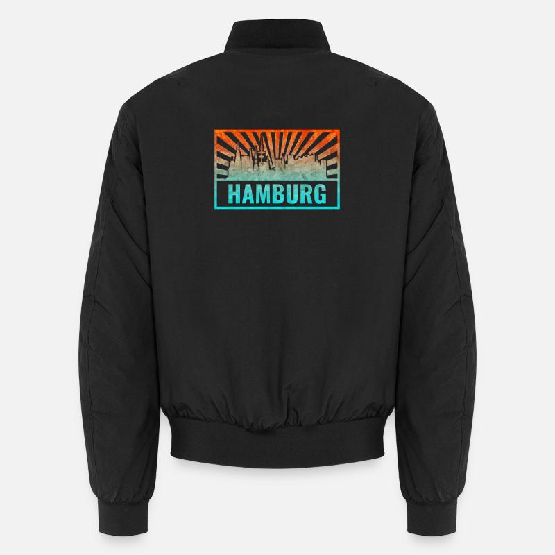Pente de la silhouette de Hambourg Bomber unisexe