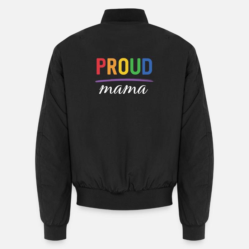 LGBT Proud Mama - Pride-Monat - Unisex Bomberjacke - Schwarz