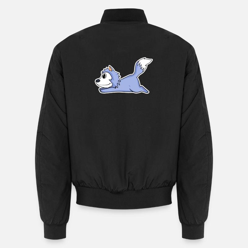 liegender Wolf Unisex Bomberjacke