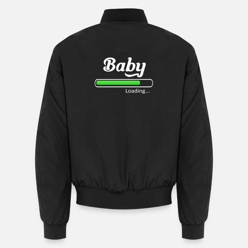 Baby loading. - Unisex Bomber Jacket - black