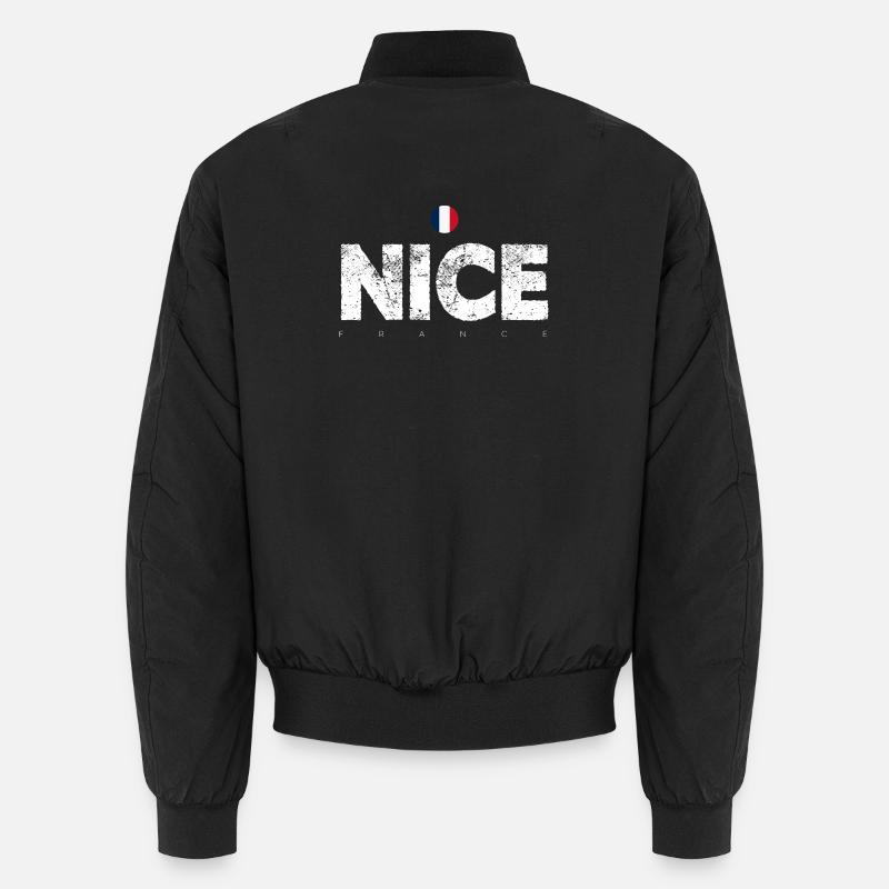Nizza Frankreich Verzweifelte Briefe - Unisex Bomberjacke - Schwarz