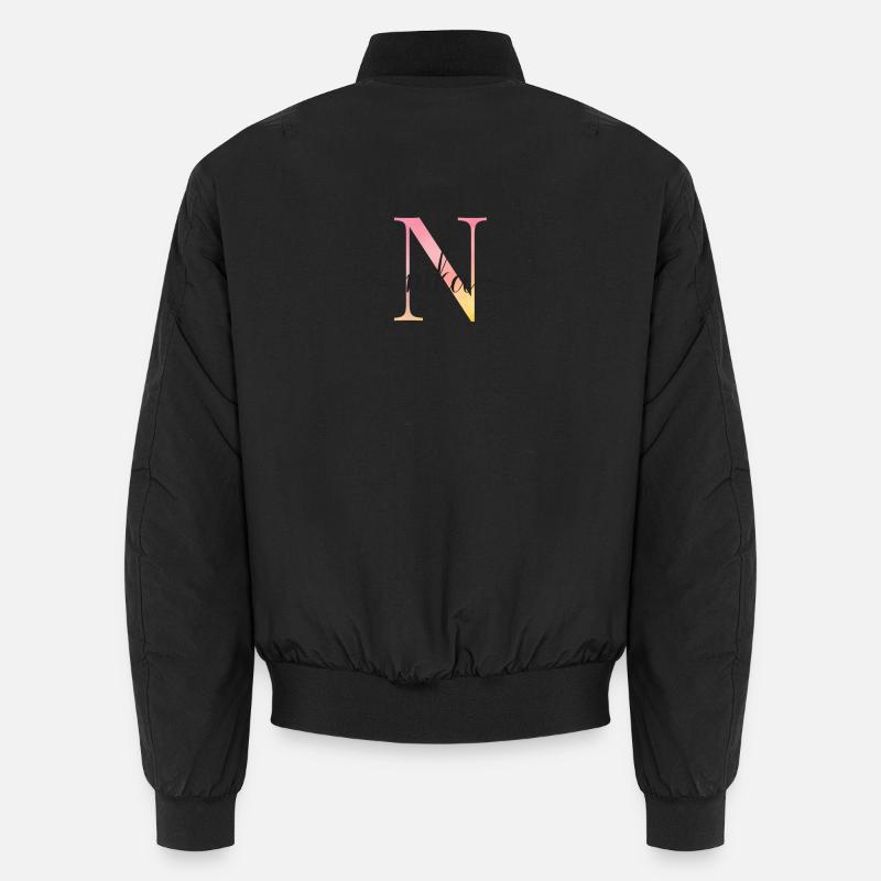 N | Monogramme | Nom | Nika |Aquarelle Bomber unisexe