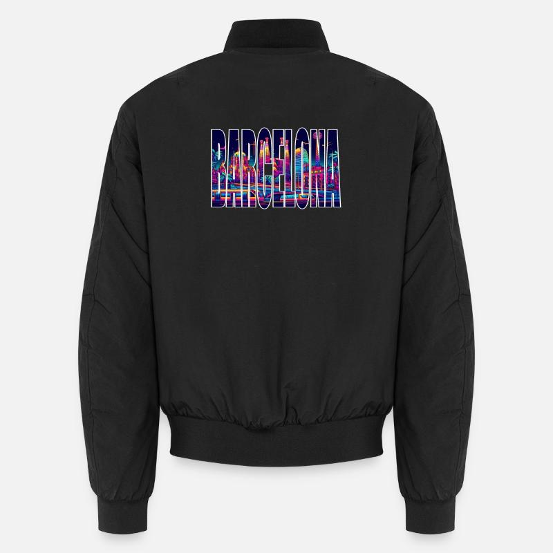 Barcelona - Bomber unisexe - noir