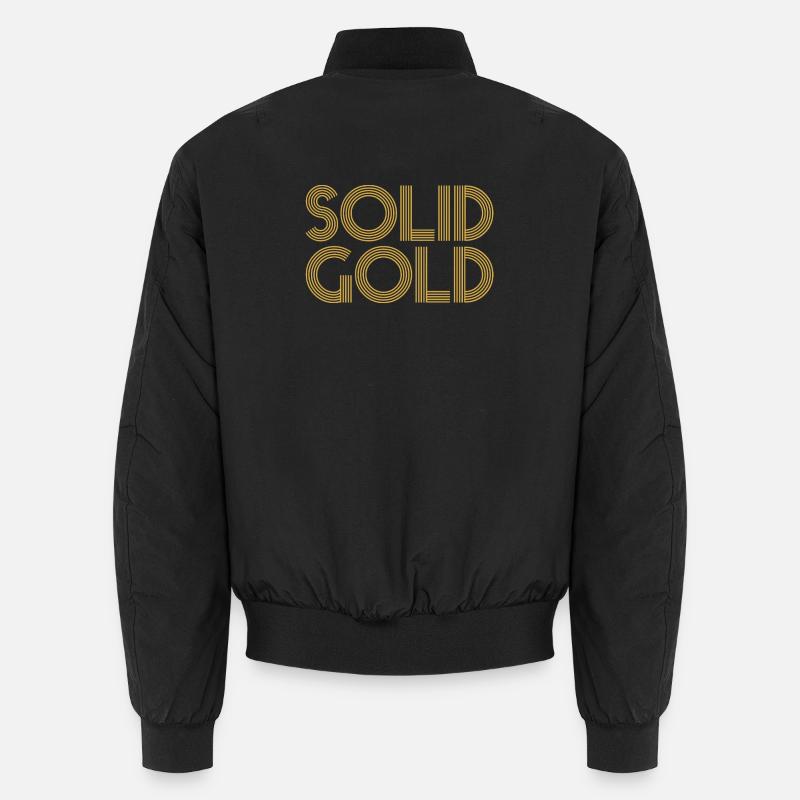 SOLID GOLD - Unisex Bomberjacke - Schwarz