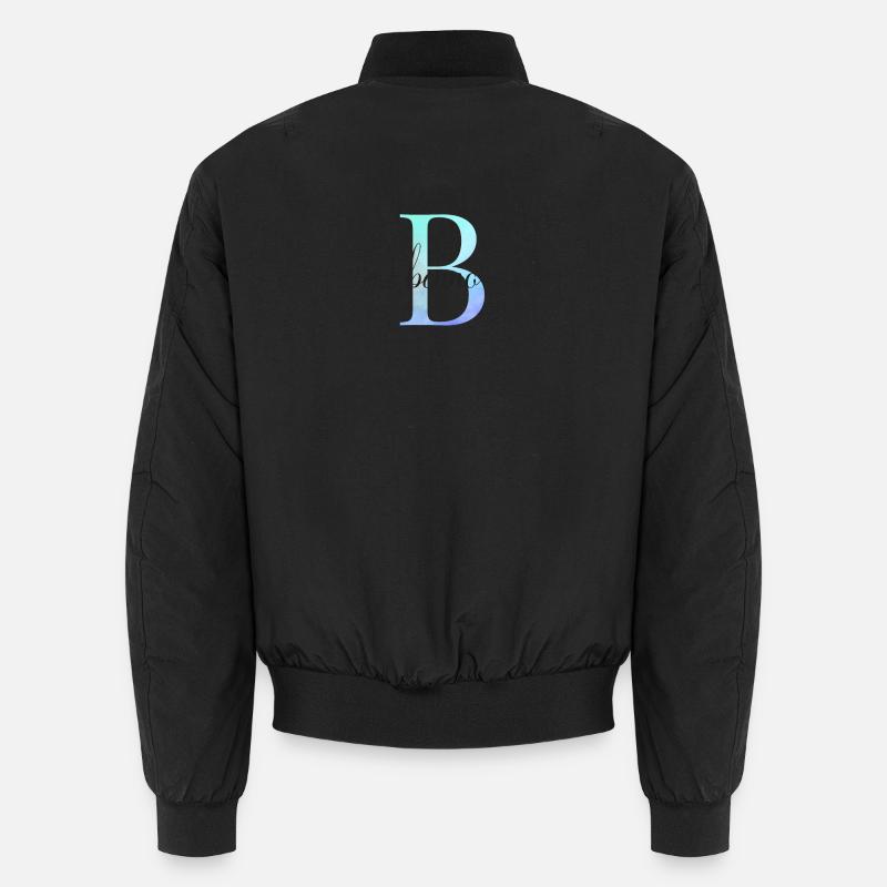 B| Monogram | Name | Benno | Watercolor Unisex Bomber Jacket