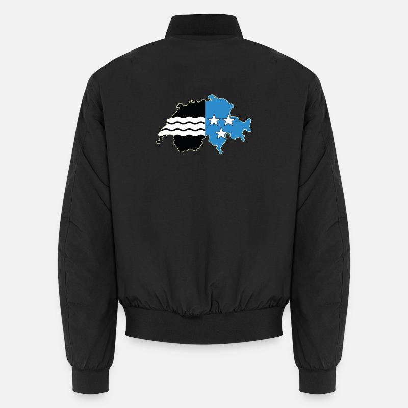 Aargau Switzerland - Unisex Bomber Jacket - black