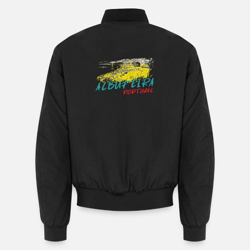Illustration Albufeira Praia dos Barcos Unisex Bomberjacke