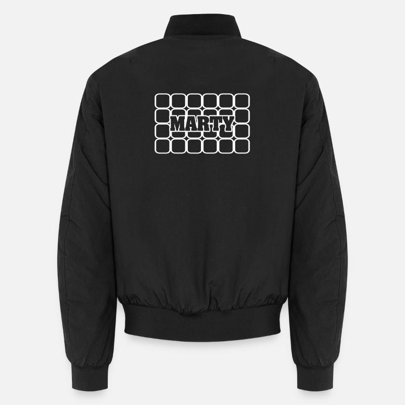 Man's name Marty - Unisex Bomber Jacket - black