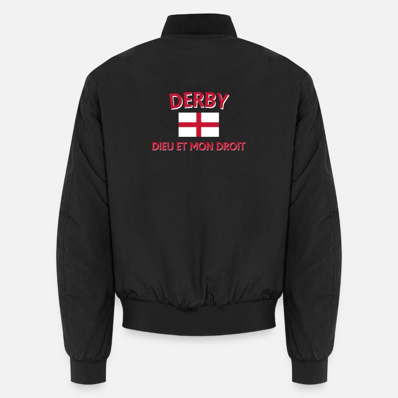 Derby England Flag Design Unisex Bomber Jacket