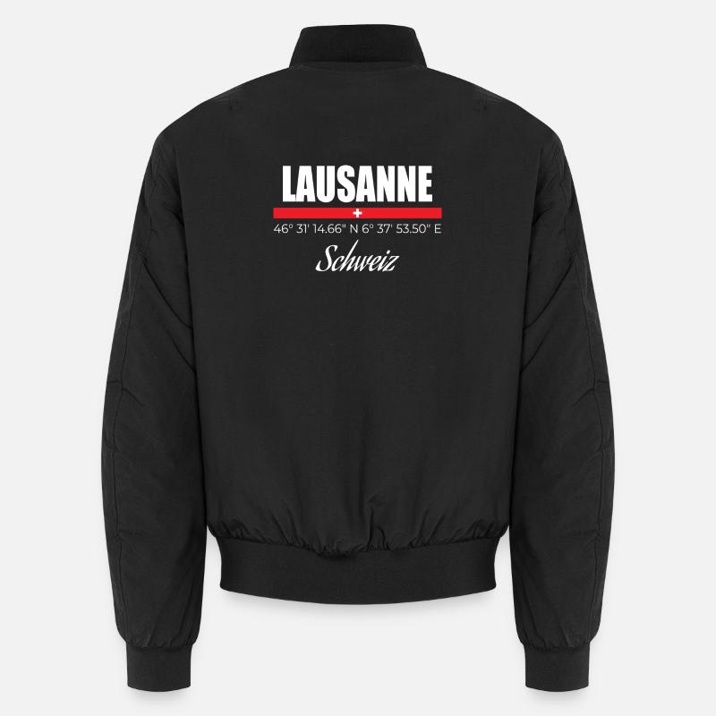 Lausanne - Unisex Bomberjacke - Schwarz