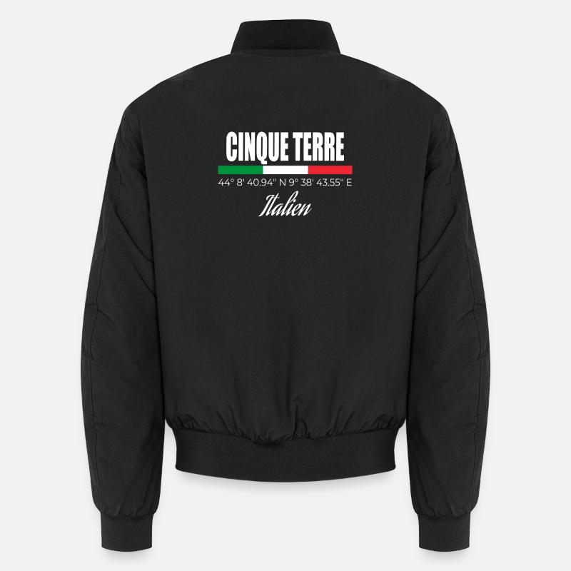 Cinque Terre - Unisex Bomberjacke - Schwarz