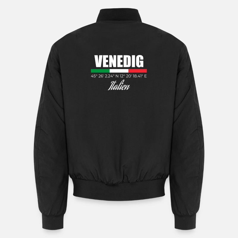 Venice - Unisex Bomber Jacket - black