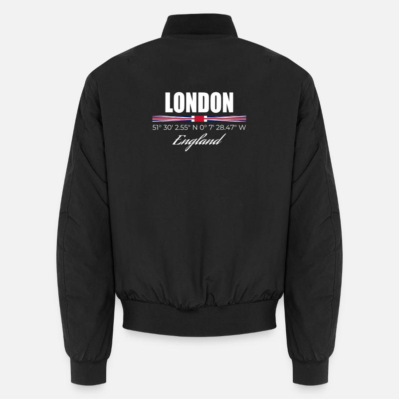 London - Unisex Bomber Jacket - black