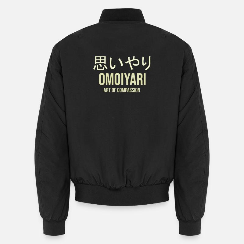 Japanisches Mitgefühl Kunst des Mitgefühls - Unisex Bomberjacke - Schwarz