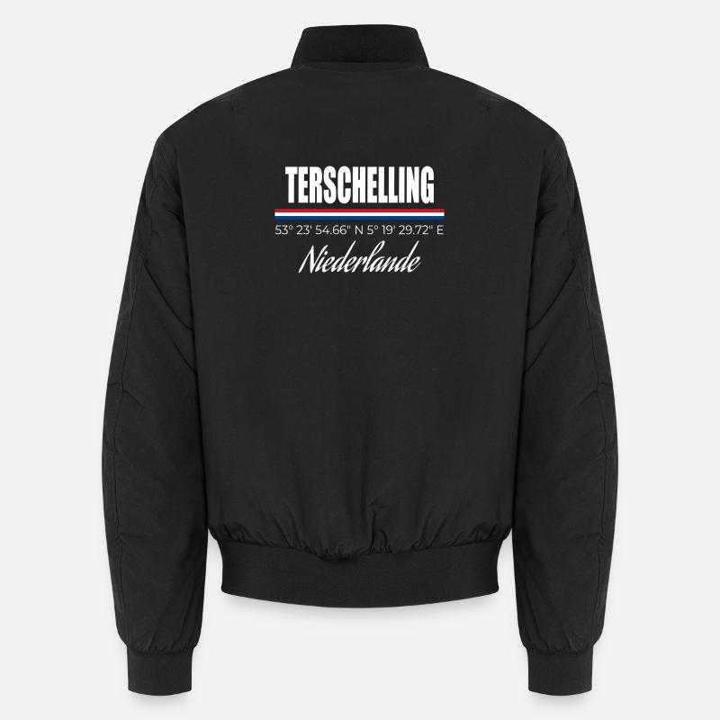 Terschelling - Unisex Bomber Jacket - black