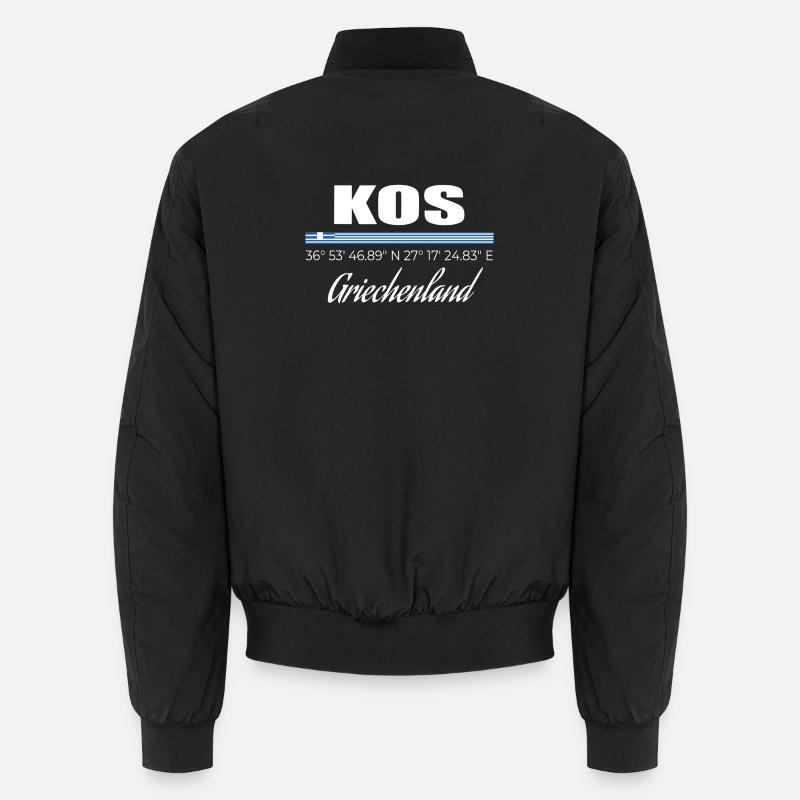 Kos - Unisex Bomberjacke - Schwarz