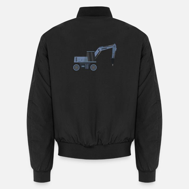 Pelle avec marteau - Bomber unisexe - noir