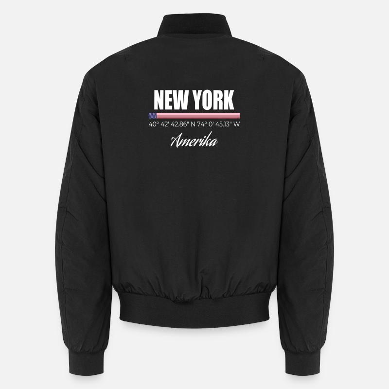 New York - Unisex Bomber Jacket - black