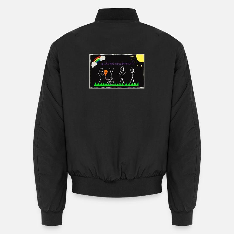 Festival Bild im Kinderstyle Bier Unisex Bomberjacke