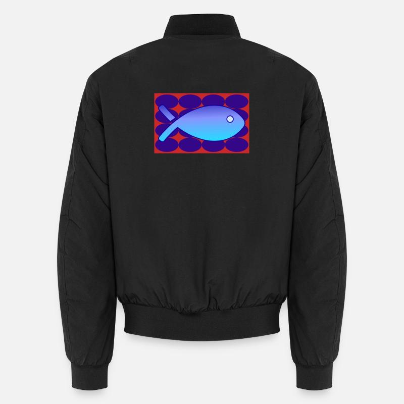 POISSON. SARDINE. POISSON D'AVRIL. MER. OCÉAN Bomber unisexe