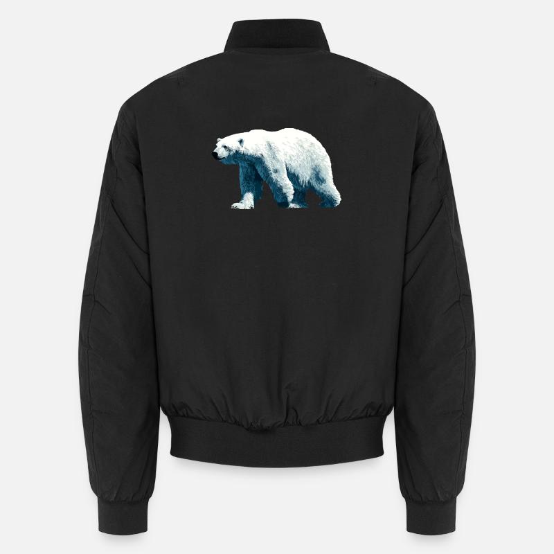Polar Bear Polar Bear - Unisex Bomber Jacket - black