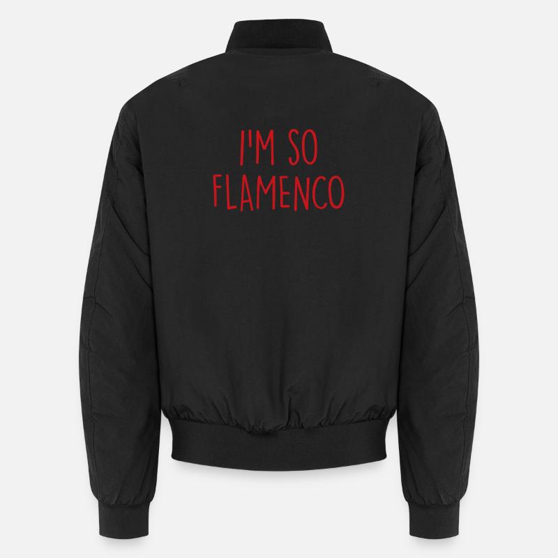 Flamenco Spain Spanien - Unisex Bomberjacke - Schwarz