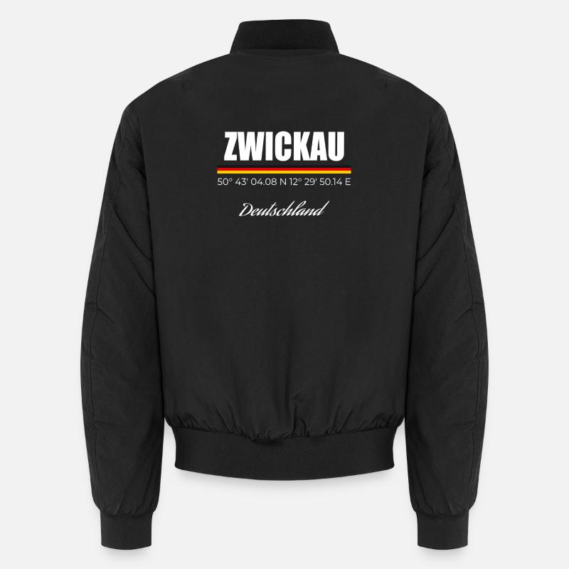 Zwickau - Unisex Bomberjacke - Schwarz