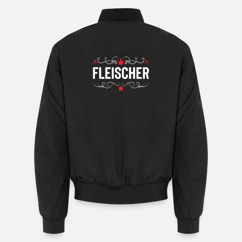 Fleischer Beruf Unisex Bomberjacke
