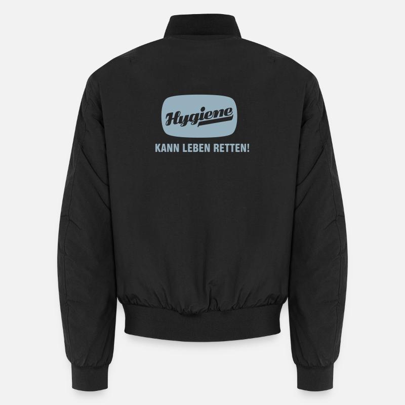 Hygiene can save lives! Unisex Bomber Jacket