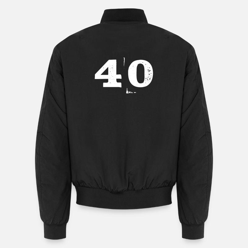 40 birthday round birthday Unisex Bomber Jacket